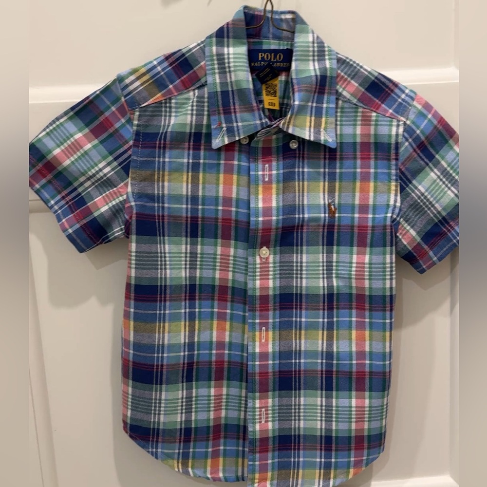 Polo by Ralph Lauren Kids Colorful Plaid Button-Down Shirt